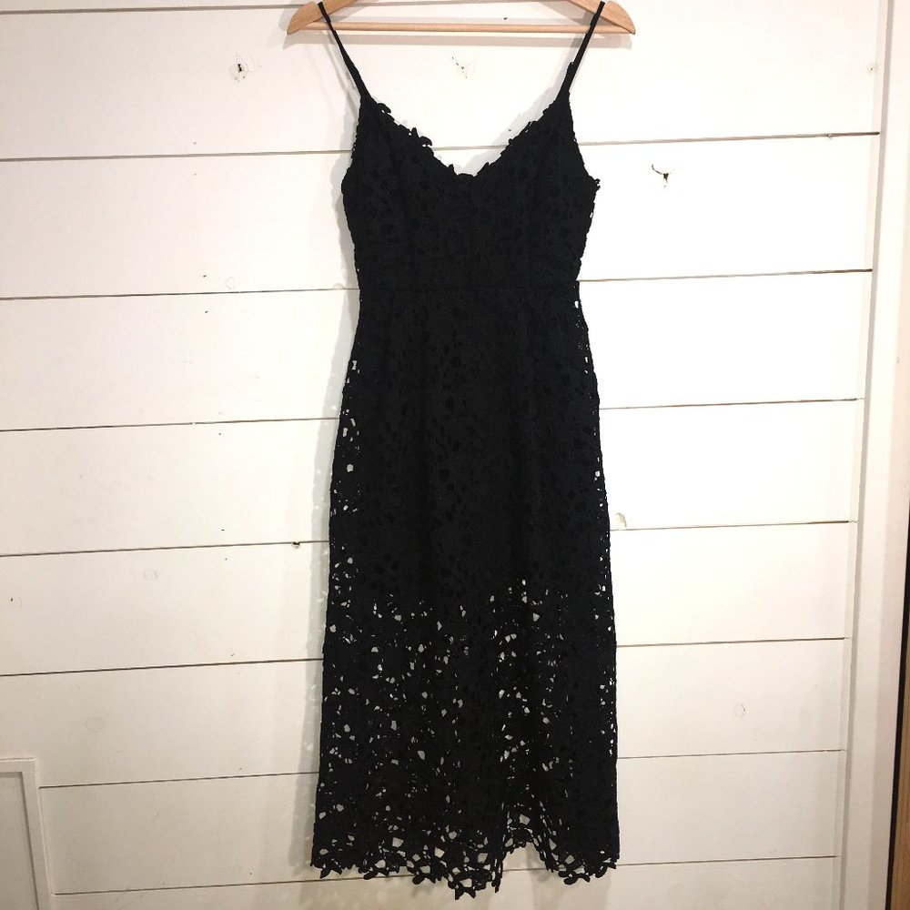 ASTR the Label Black Lace A-line Dress